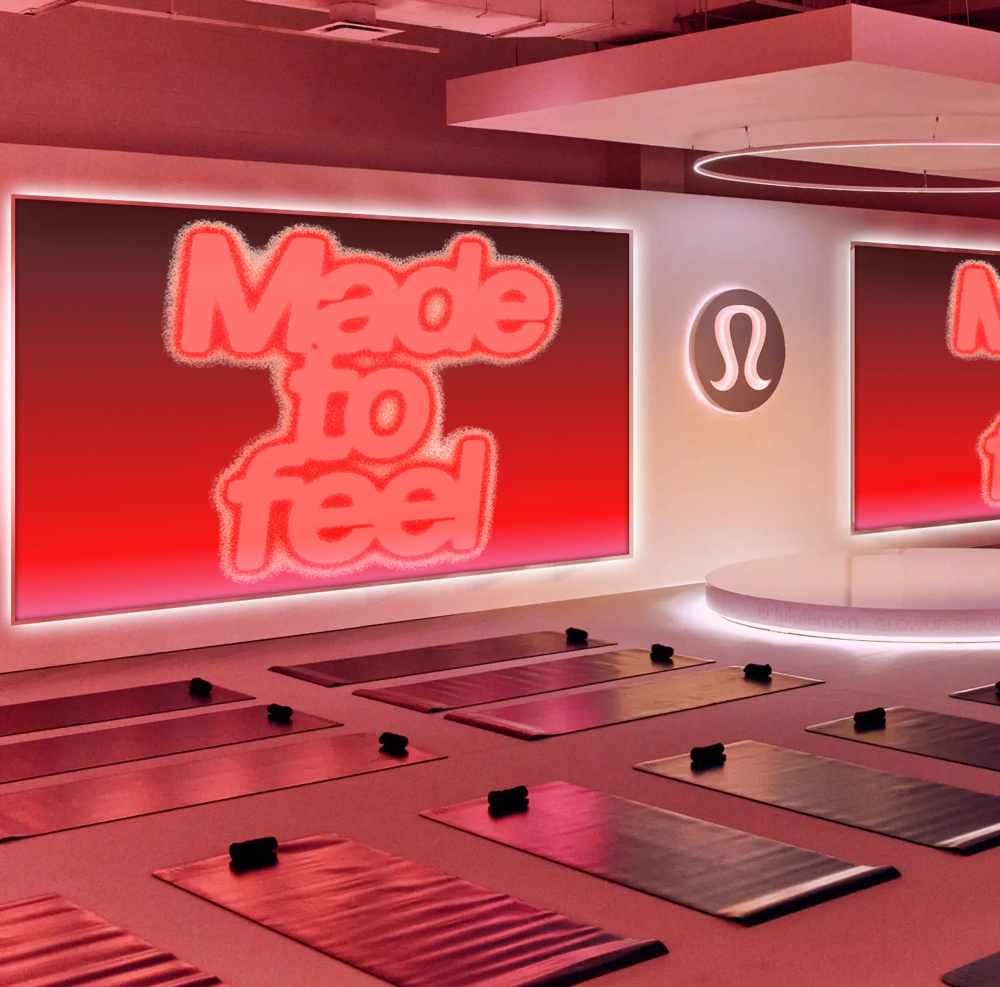 3D transparent shapes reflecting in water